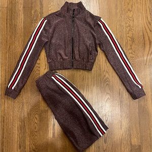 Sparkly fashion tracksuit